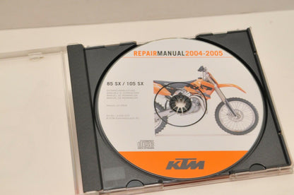 GENUINE KTM SERVICE REPAIR WORKSHOP MANUAL CD 3206020 85SX 105SX 2004-2005