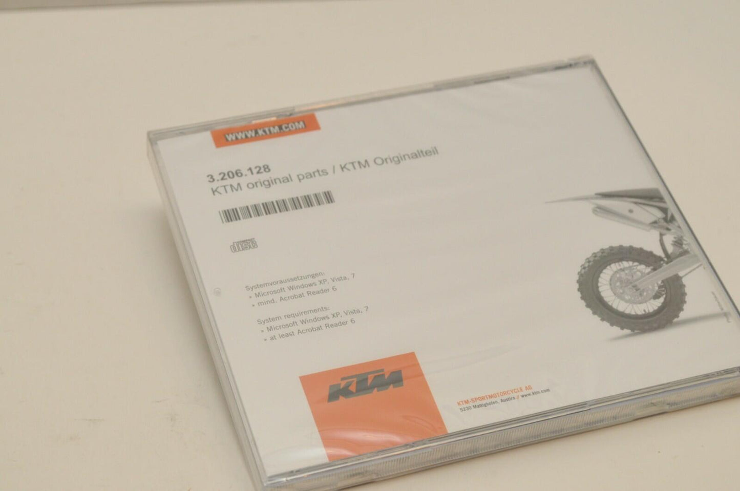 NEW GENUINE KTM SERVICE REPAIR WORKSHOP MANUAL CD 3206128 65 SX XC 2009-2013