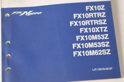 Yamaha Supplementary Service Manual Repair Maintenance Shop | FX Nytro 2010