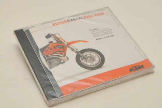 NEW GENUINE KTM SERVICE REPAIR WORKSHOP MANUAL CD 3206028 - 2002-2006 50 AC/LC
