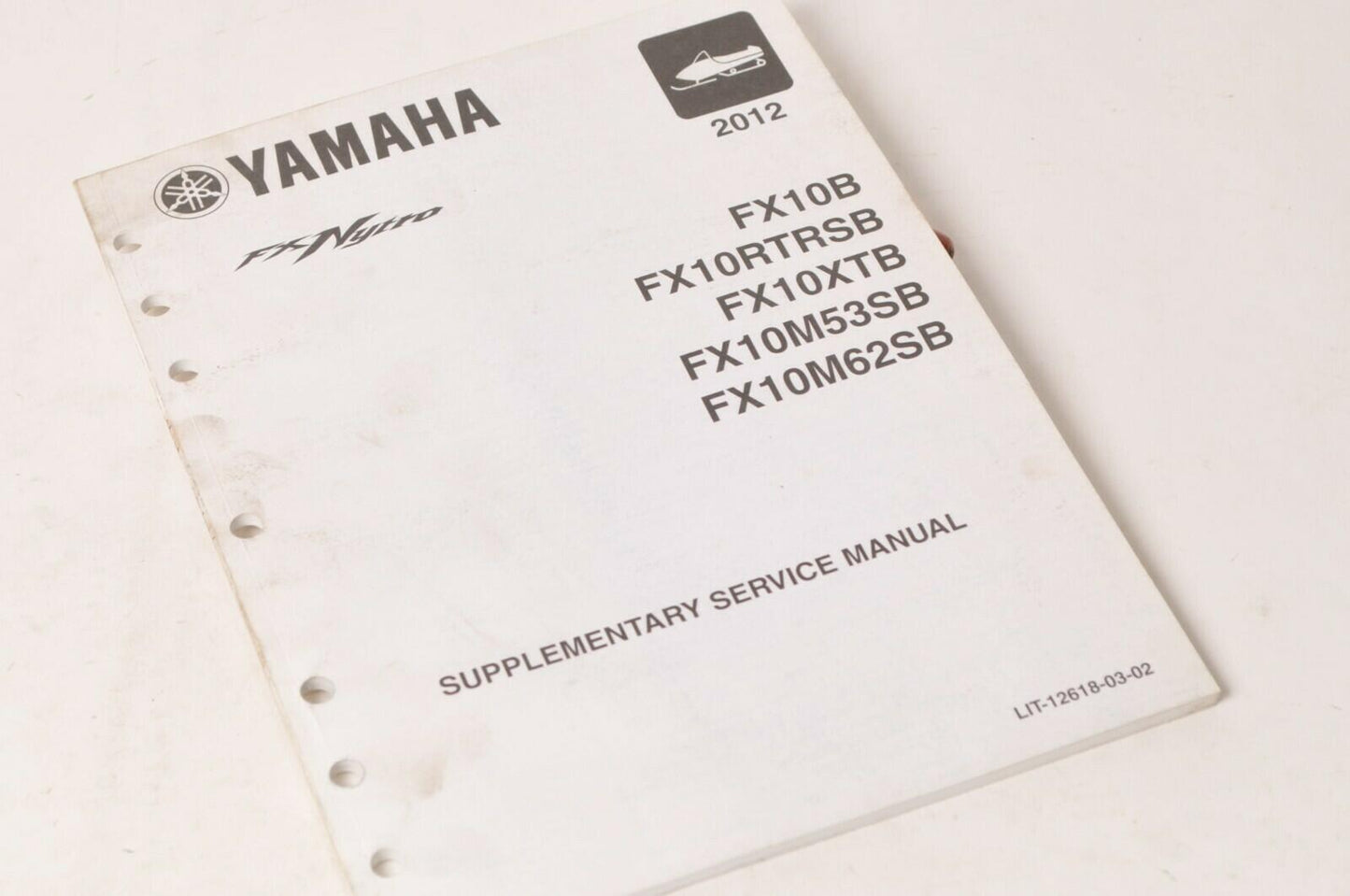 Yamaha Supplementary Service Manual Repair Maintenance Shop | FX Nytro 2012