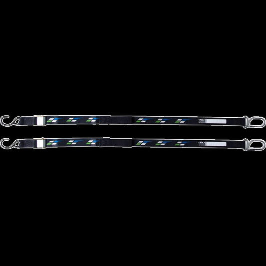 FACTORY EFFEX TIE DOWNS KAWASAKI BLK 22-45180
