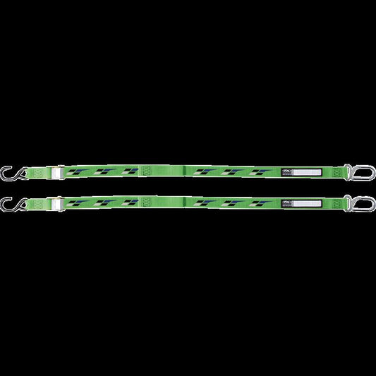 FACTORY EFFEX-APPAREL TIE DOWNS KAWASAKI BK/GRN 22-45182
