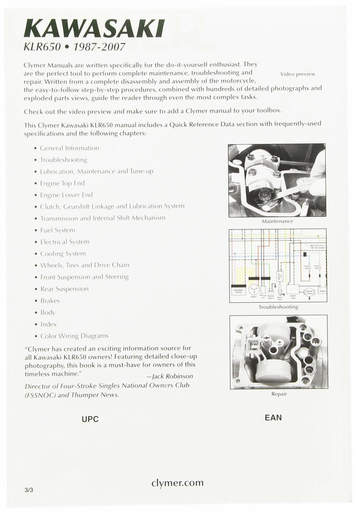Clymer Repair Manual 474-3