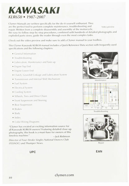 Clymer Repair Manual 474-3