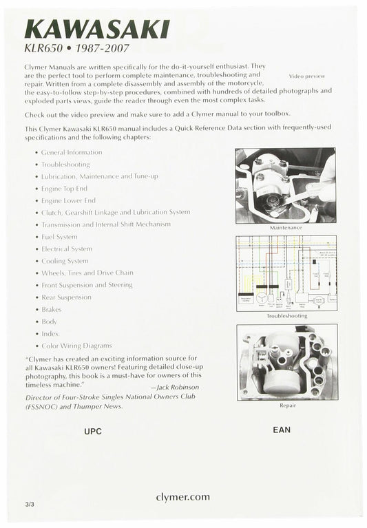Clymer Repair Manual 474-3