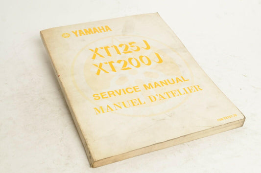 Yamaha Service Shop Manual 1982 XT125 XT200 J English French  | 15W-28197-70