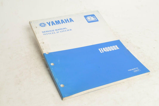 Yamaha Service Shop Manual D'atelier - EF4000 EF4000DX  |  7VW-28197-70