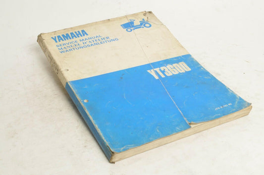 Yamaha Service Shop Manual D'atelier -YT3600  En/Fr/De  |  JF8-28197-80