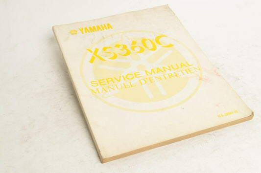 Yamaha Service Shop Manual 1976 XS360 XS360C English French  | 1L9-28197-70