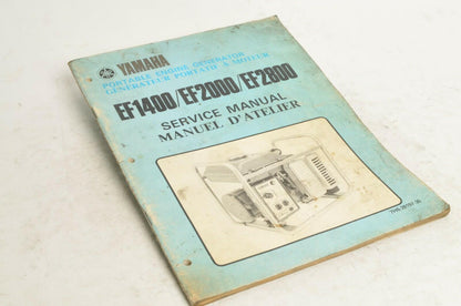 Yamaha Service Shop Manual D'atelier - EF1400 EF2000 EF2800  |  7H6-28197-30