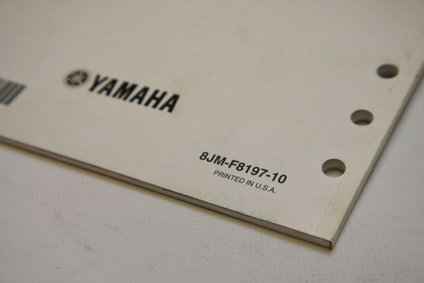 OEM Yamaha Snowmobile Service Shop Manual LIT-12618-03-04 SRX120 2013 13