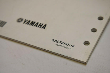 OEM Yamaha Snowmobile Service Shop Manual LIT-12618-03-04 SRX120 2013 13