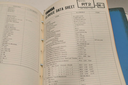 Genuine Yamaha SERVICE SHOP TOOLS EQUIPMENT MANUAL NO.1  1978  90894-T9100
