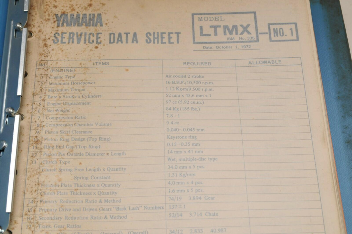 Genuine Yamaha SERVICE SHOP TOOLS EQUIPMENT MANUAL NO.1  1978  90894-T9100